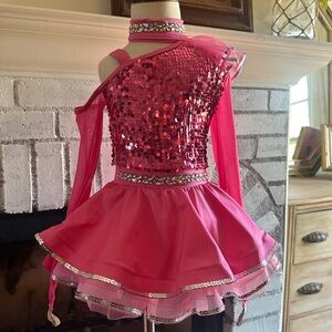 Weissman Radiant Pink Sequin Dance Costume